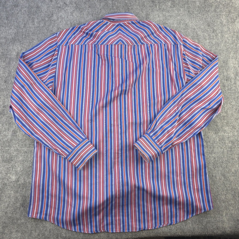 Johnston Murphy Shirt Large Tailored Fit Long Sleeve Button Up Multicolor - Picture 7 of 8